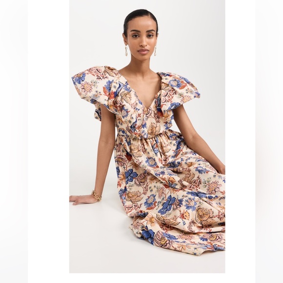 Ulla Johnson Francesca Dress in Magnolia print - Picture 3 of 10